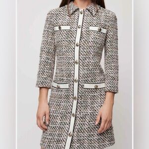 NWT-Maje Renatola Tweed Shirt Dress